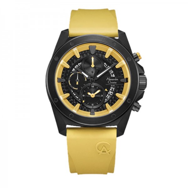 Alexandre Christie AC 6594 Black Yellow Rubber MCREPBAYL